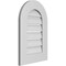 Ekena Millwork Round Top Surface Mount PVC Gable Vent: Functional, w/ 3-1/2"W x 1"P Standard Frame, 16"W x 24"H GVPRT16X2401SF - alternate 3